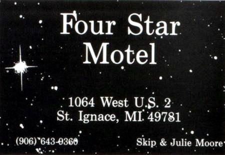 Four Star Motel - Old Yearbook Ad (newer photo)